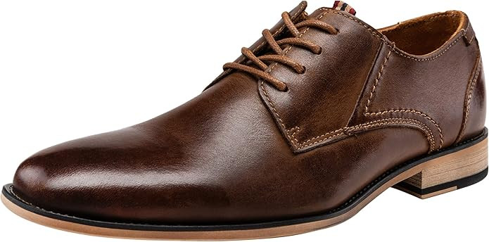 Jousen Men's Dress Shoes Leather Classic Formal Mens Oxfords Retro Derby Oxford | Amazon (US)