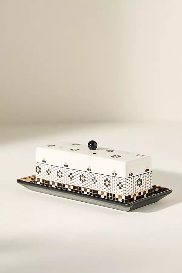 Bistro Tile Butter Dish | Anthropologie (US)