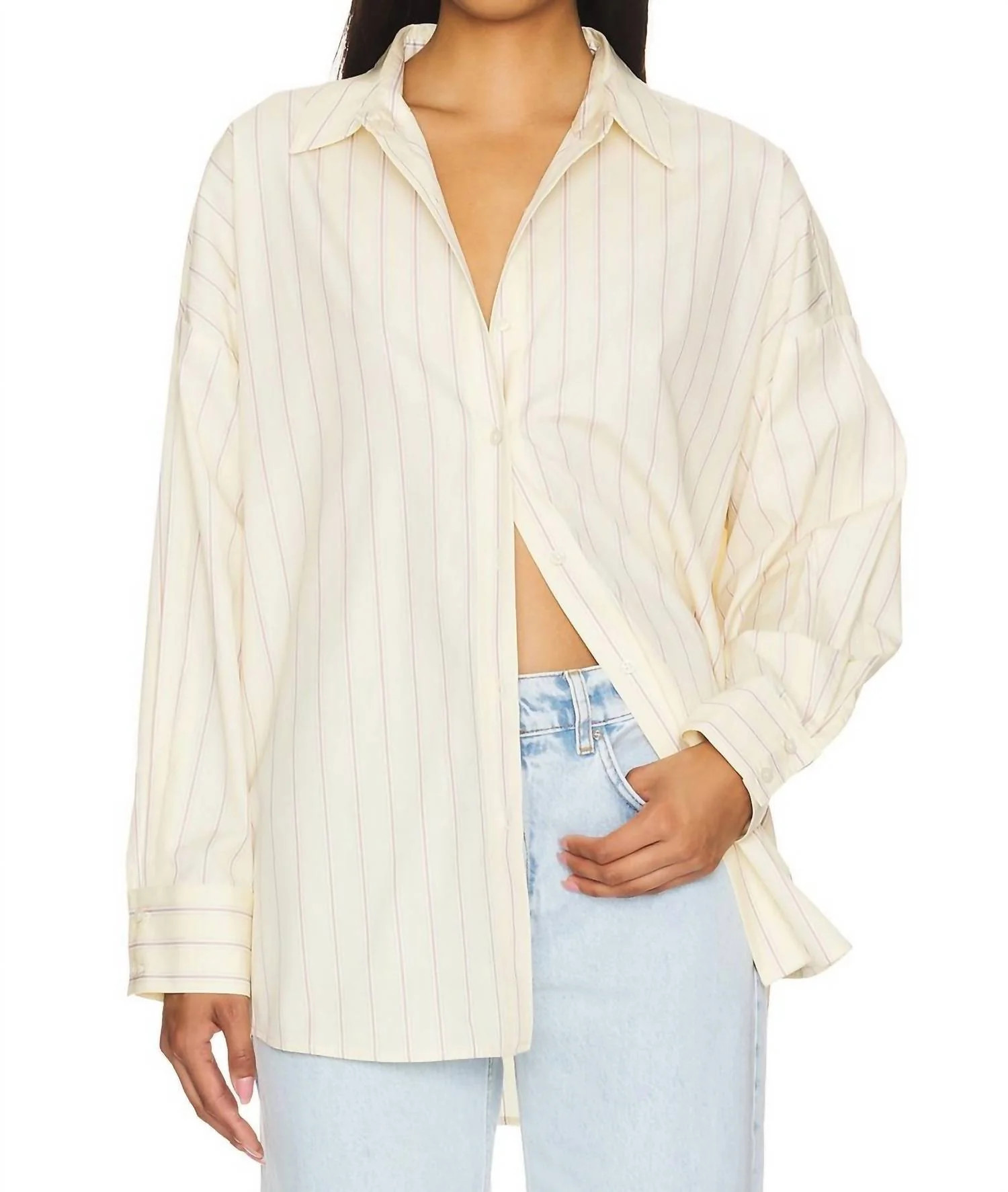 Ex-Boyfriend Shirt In Cream & White | Shop Simon