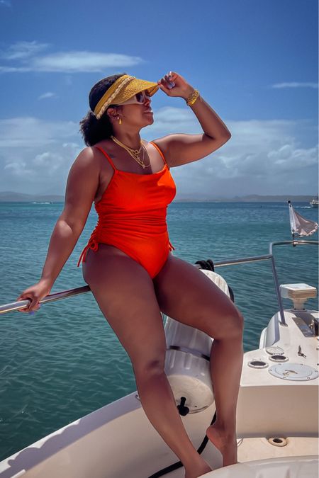 One thing about me … I’m going to take a boat for the day to explore the city. This suit was part of the Fe Noel x Target collab but linking other options. One way to minimize the look of the belly … ruched swimwear 


#LTKswim #LTKmidsize #LTKstyletip