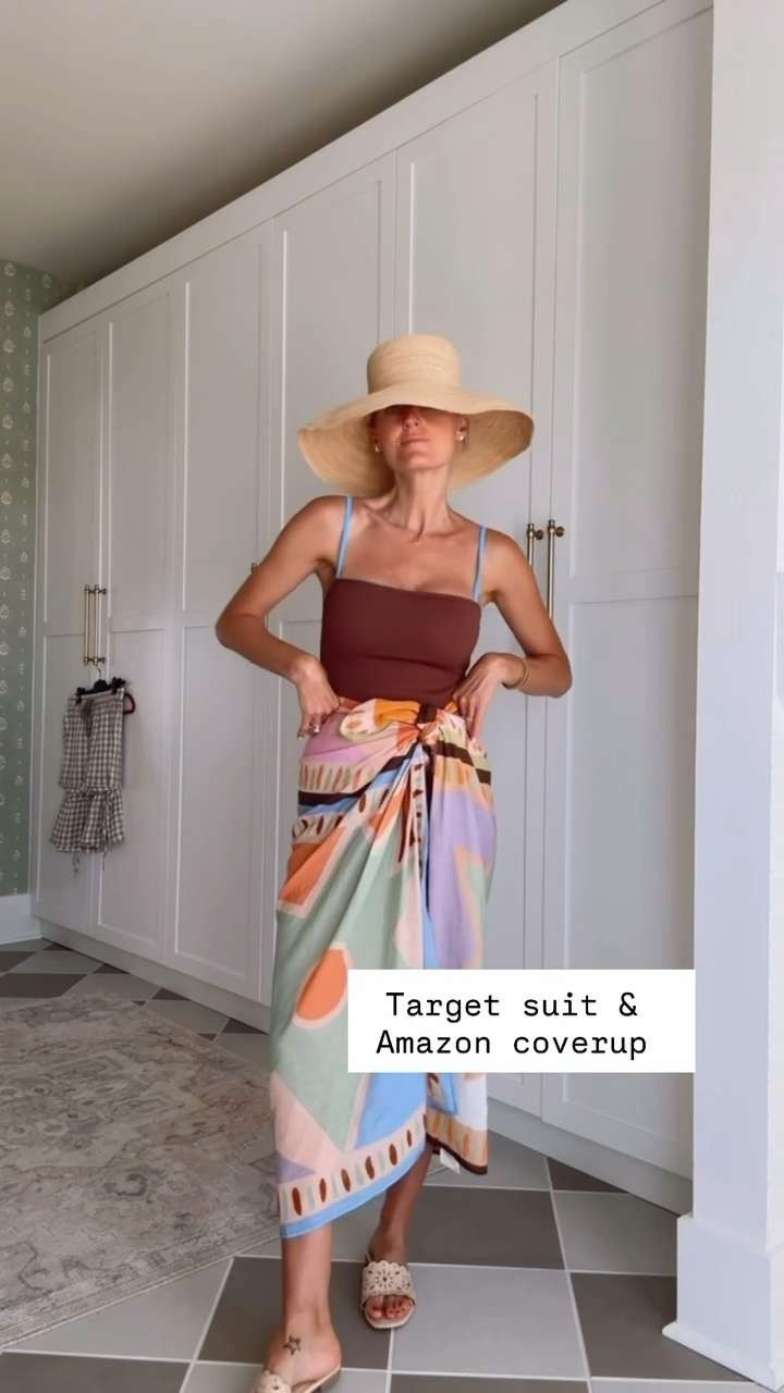 A Target swimsuit I have been loving! It's so cute paired with this sarong! The perfect look for a beach day! Wearing M!

Loverly Grey, swimsuit, one piece swimsuit, Target, sarong, pareo, amazon, cover up, beach outfit, resort wear 

 #LTKSeasonal #LTKSwim