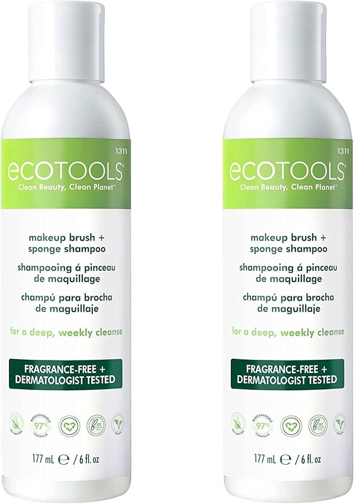 EcoTools Makeup Brush and Sponge Cleansing Shampoo Bundle, Removes Dirt and Oil Impurities From F... | Amazon (US)