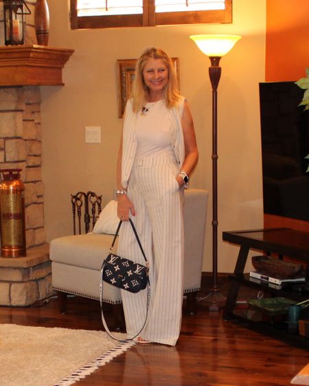 What to wear with your Louis Vuitton Diane bag? Linen Pinstripe of course! 

#LTKStyleTip