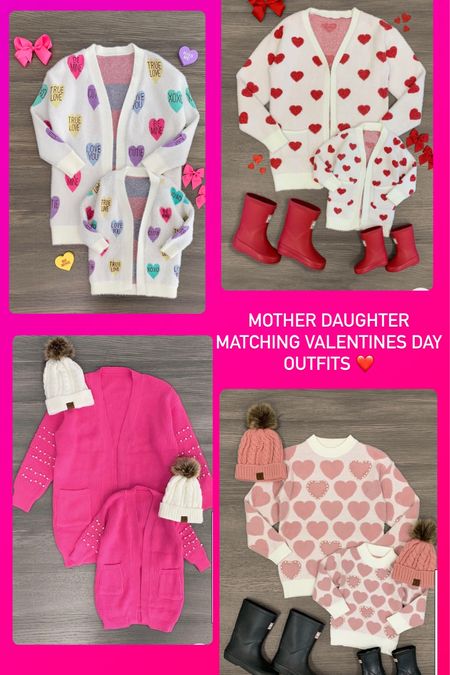 Mother daughter matching Valentine’s Day outfits 

#LTKfamily #LTKSeasonal #LTKkids