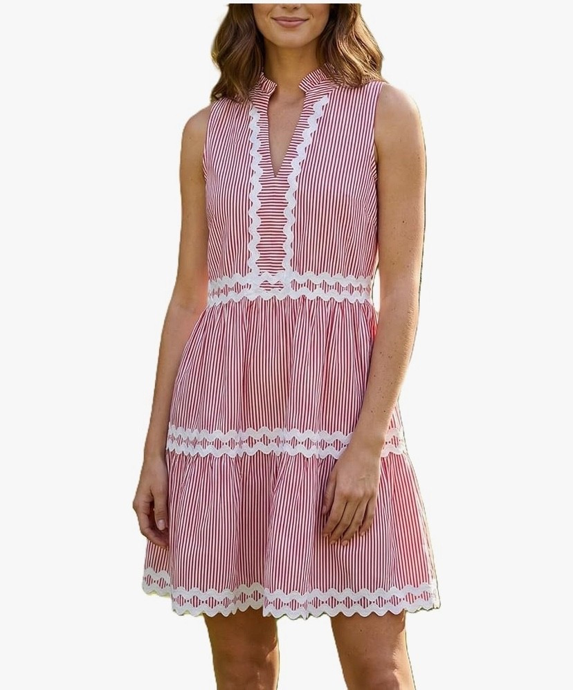 Spring dress - ON SALE, $17;this is adorable and will always be a classic look 


#amazon #july4th #ricracdress #seersuckerdress #summeroutfit #dress #vacationoutfit #springdress#summerdatenight #LTKSaleAlert 


#LTKOver40 #LTKSeasonal #LTKU