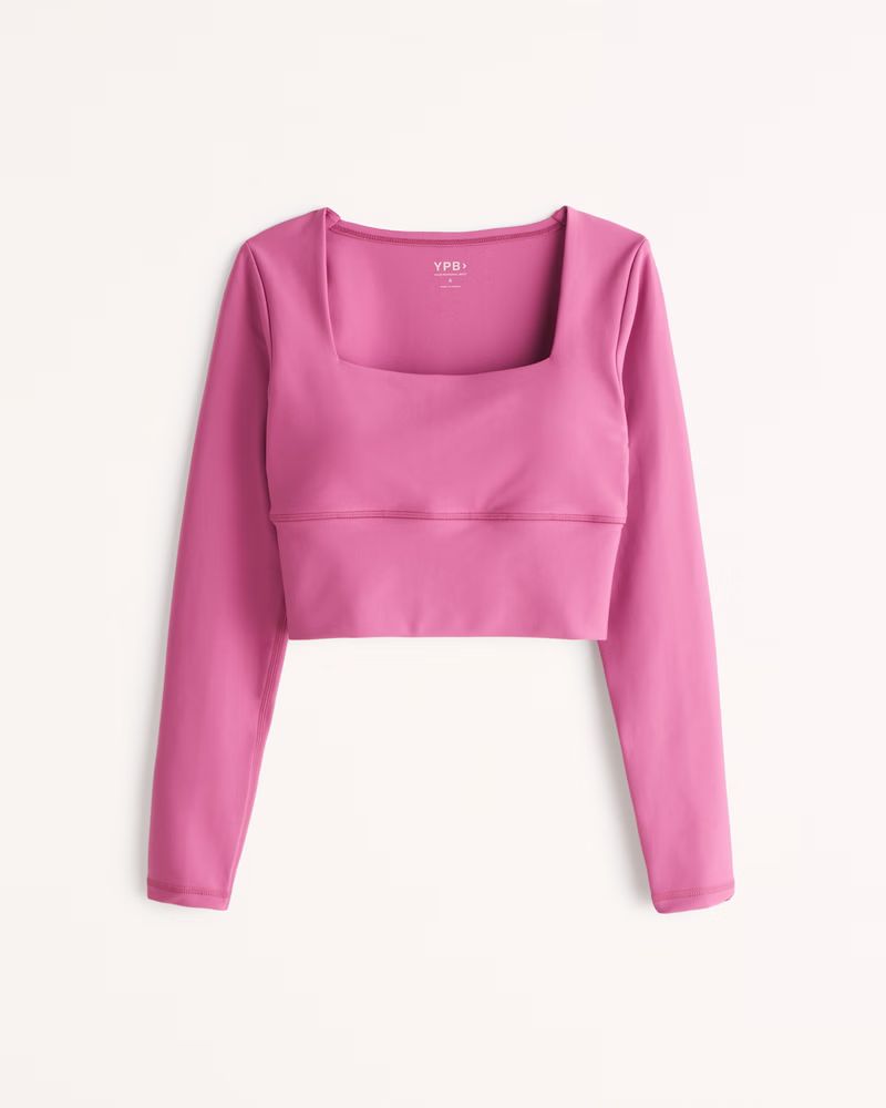 Women's YPB Long-Sleeve Slim Scoopneck Top | Women's Active | Abercrombie.com | Abercrombie & Fitch (US)