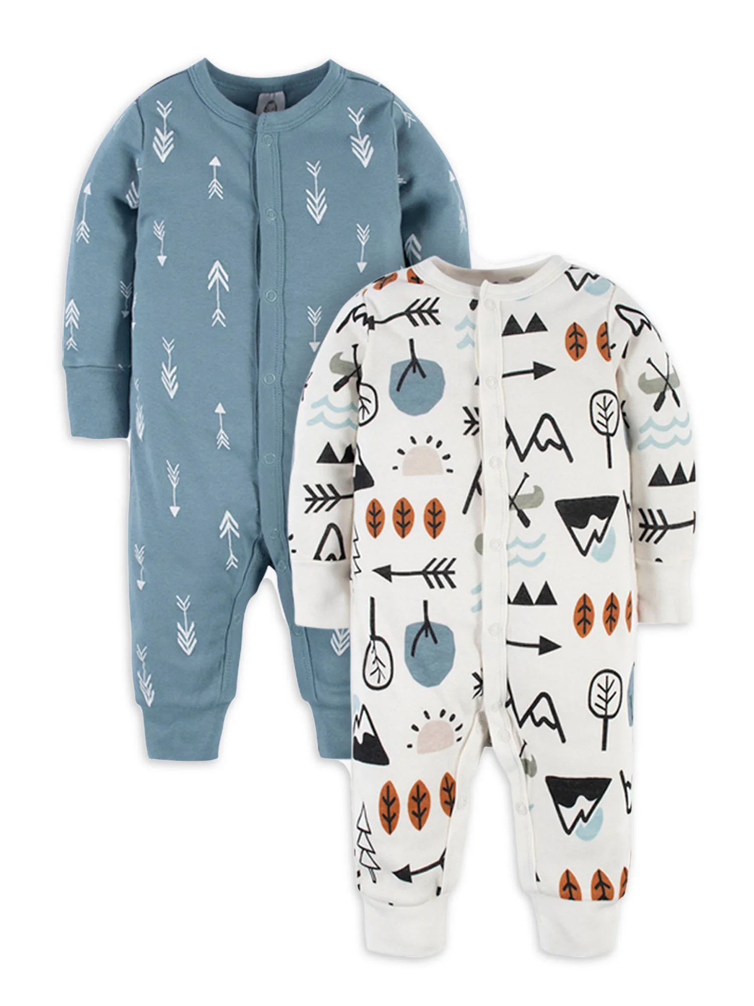 Modern Moments by Gerber Baby Boy Coveralls, 2-Pack (Newborn-12 Months) | Walmart (US)