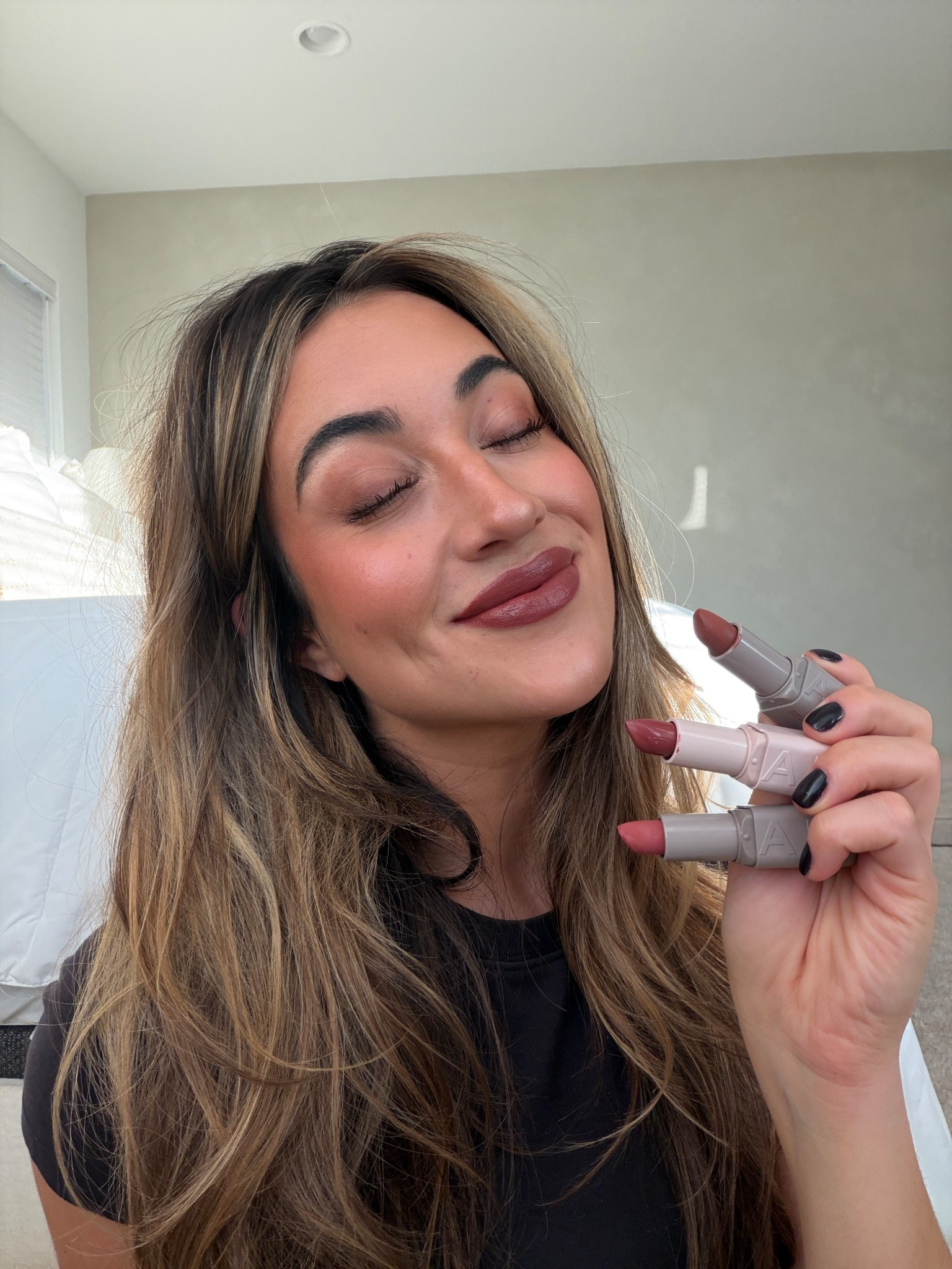 #ad The only lipstick I’ve ever tried that doesn’t need a lip liner or a gloss - @maybelline’s new Serum Lipsticks! These are insanely beautiful on the lips but feel like a lightweight, hydrating lip-serum. Definitely going to be buying more shades from @target! #MaybellinePartner #TargetPartner 