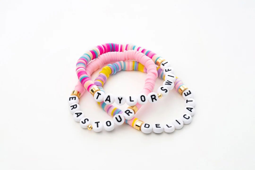 Pnk Summer Carnival Friendship Bracelets Custom Name - Etsy | Etsy (US)