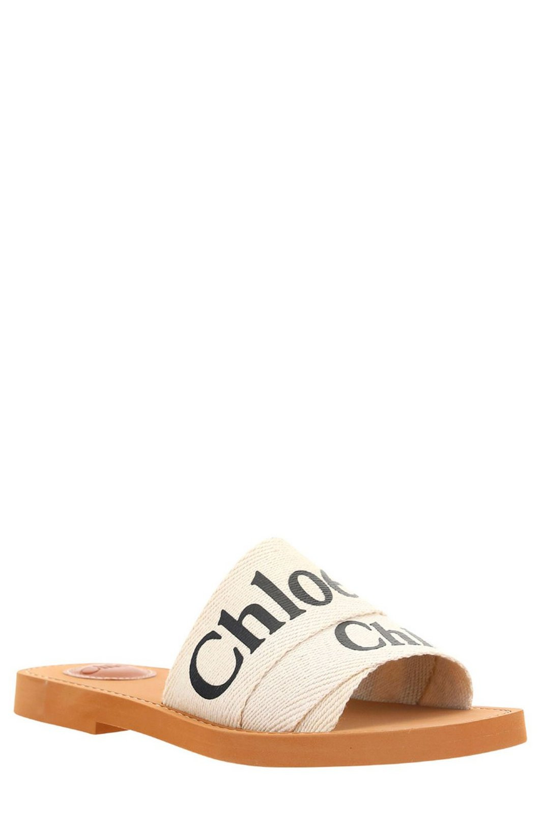 Chloé Woody Open Toe Flat Slides | Cettire Global