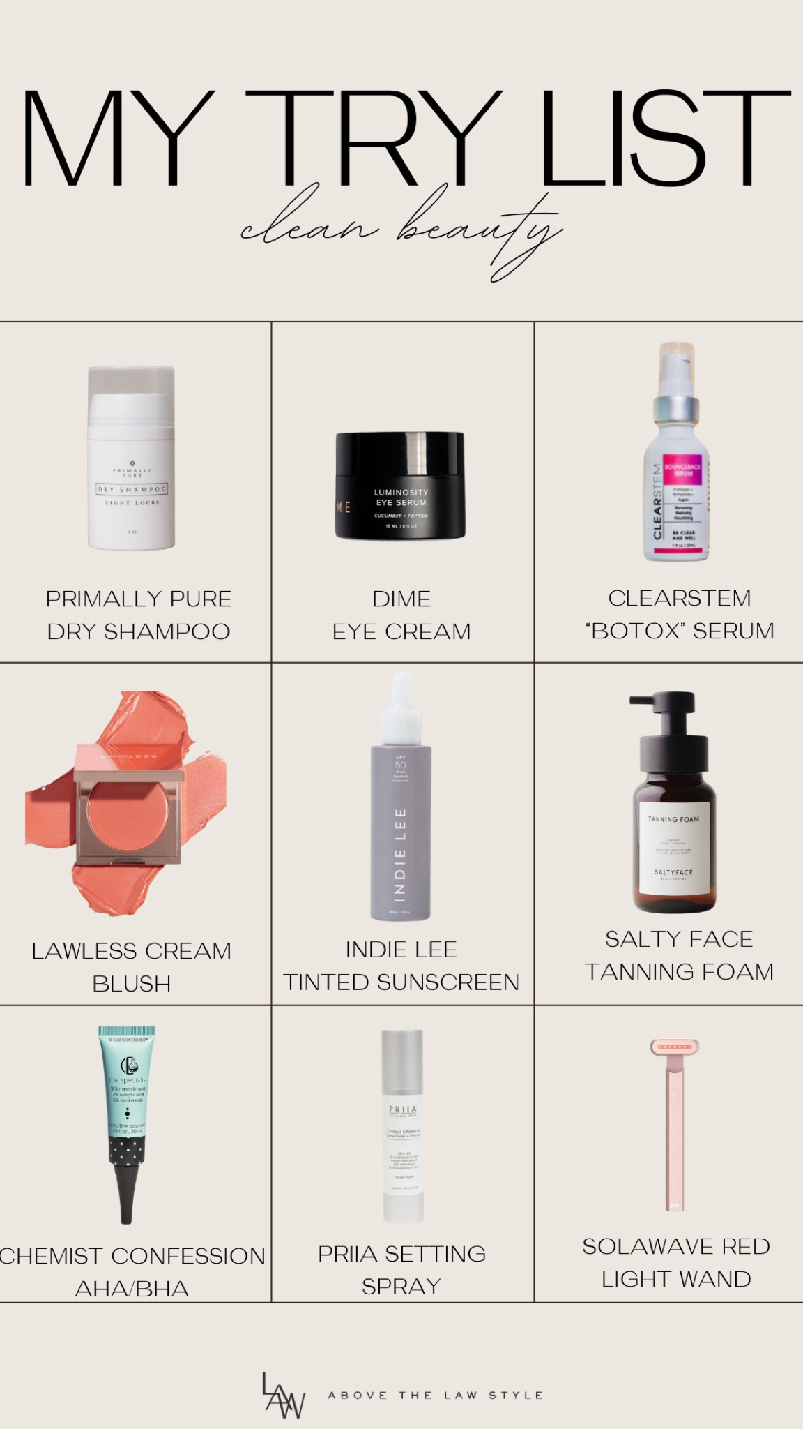 Clean Beauty I Want to Try (unable to link setting spray - brand Priia)

#LTKBeauty #LTKFindsUnder100 #LTKFindsUnder50
