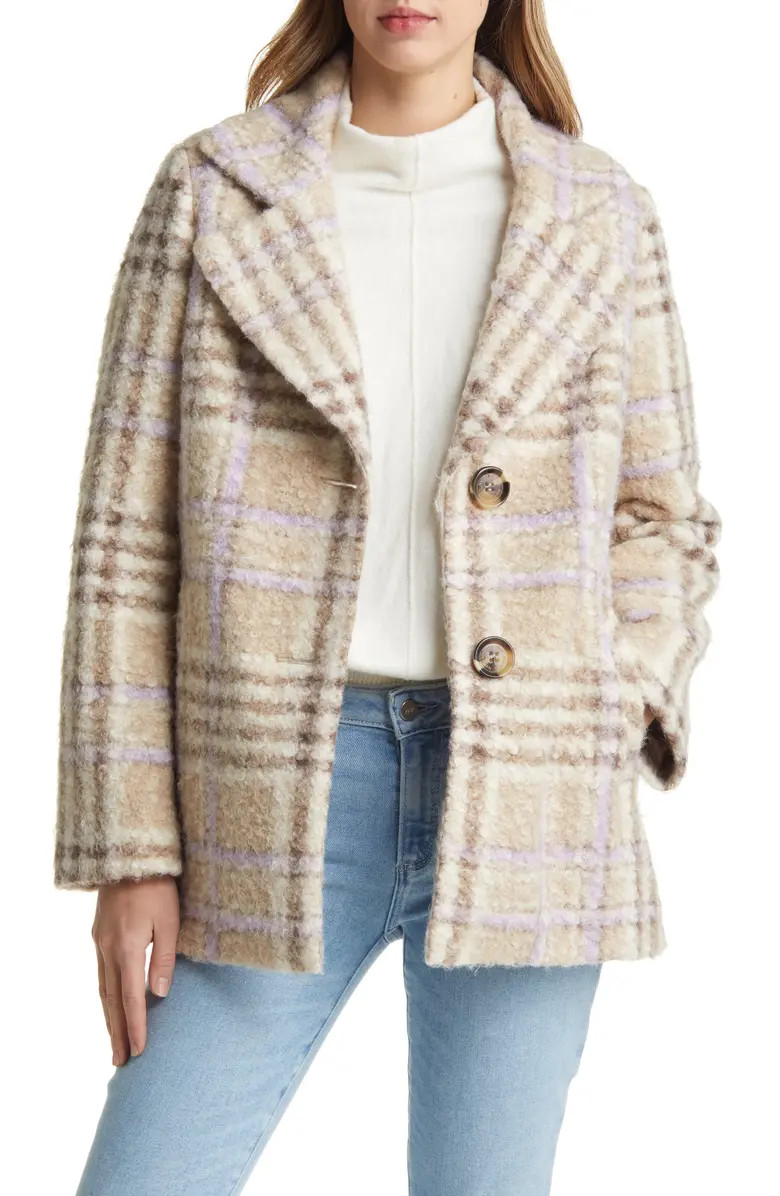 Plaid Teddy Jacket | Nordstrom