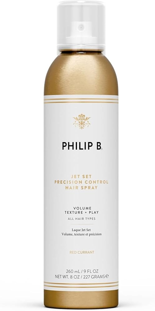 PHILIP B. Jet Set Precision Control Hair Spray (9 oz) - Add Volume and Texture With a Medium, Sof... | Amazon (US)