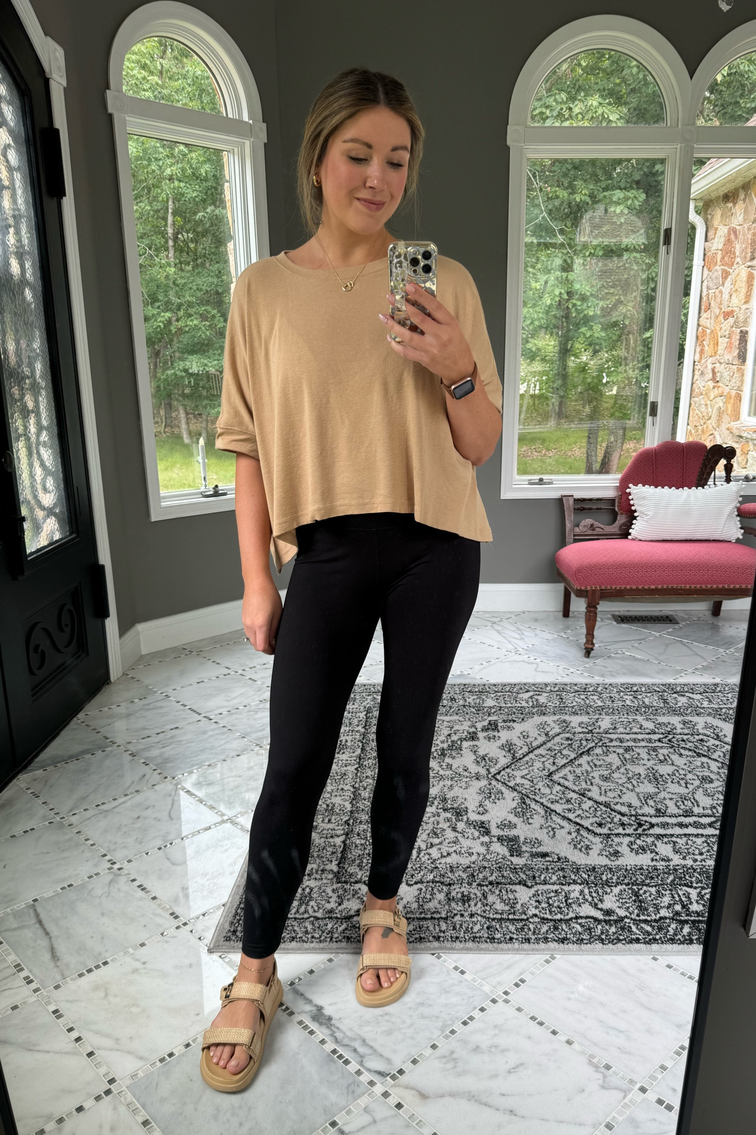 Okay, found the perfect oversized tee to go with leggings! Wearing a S. Also wearing my favorite $13 Amazon leggings, I have them in a million colors; wearing a S-M. 

SAHM outfit, neutral outfit, SAHM outfits, SAHM looks, mom outfits, millennial outfits, over 30 style, casual style, casual look, easy outfits, over 30 mom outfits, casual outfits, everyday style, everyday looks, everyday outfits, simple outfit, affordable style, affordable fashion, affordable outfit, vanilla girl, vanilla girl aesthetic, neutral looks, neutral style, neutral outfit, brown leggings, amazon leggings, oversized tshirt, oversized tee, amazon tshirt, cheap leggings, cheap good quality leggings, casual mom look, work out outfit, mom athletic outfit, running errands outfit, school drop off outfit  #ltkfindsunder50 #ltkstyletip #ltkfitness
