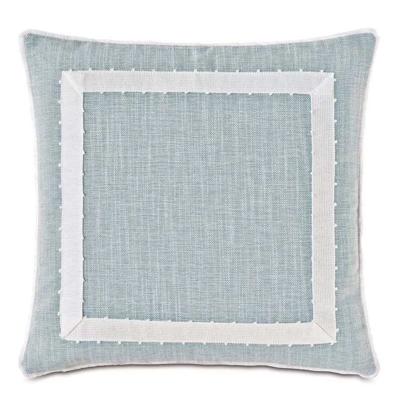 Amberlynn Mitered Picot Decorative Square Rayon Pillow Cover & Insert | Wayfair North America