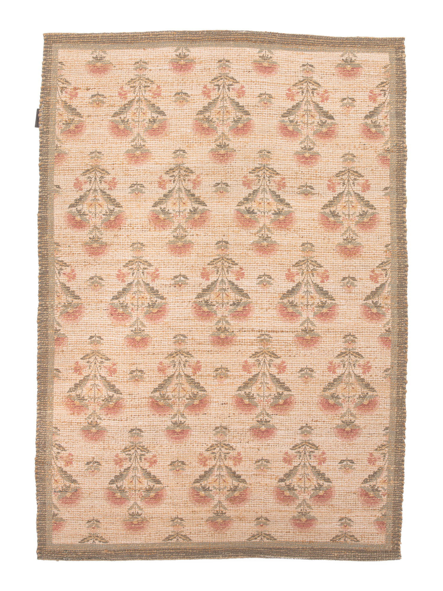 5x8 Jute And Cotton Blend Floral Print Area Rug | Home | Marshalls | Marshalls