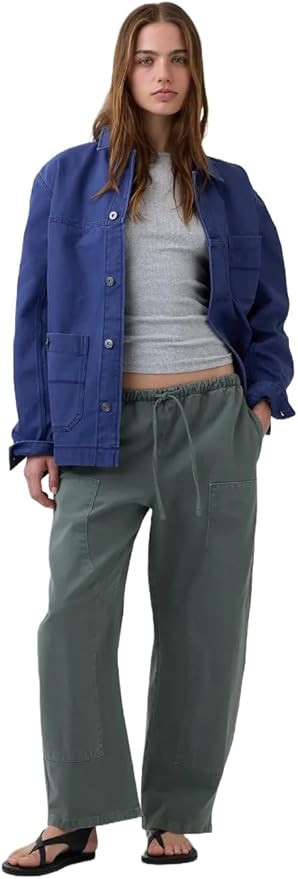 GAP Women's Pull-on Barrel Pant | Amazon (US)