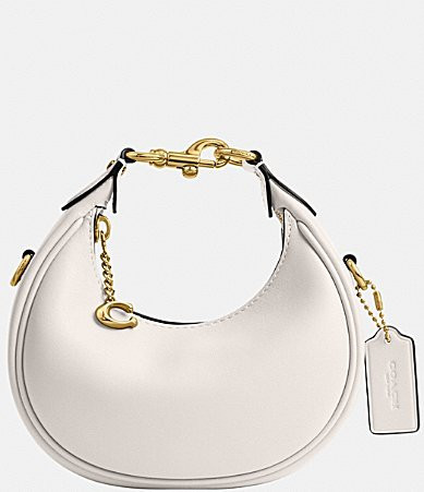 COACH Jonie Gold Hardware Mini Clutch - Chalk | Dillard's