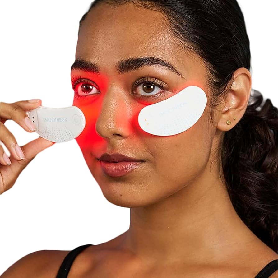 SmoothSkin DuoLux Mini Red Light Therapy LED Eye Patches with 24 Hydrocolloids; Boosts Collagen; ... | Amazon (US)