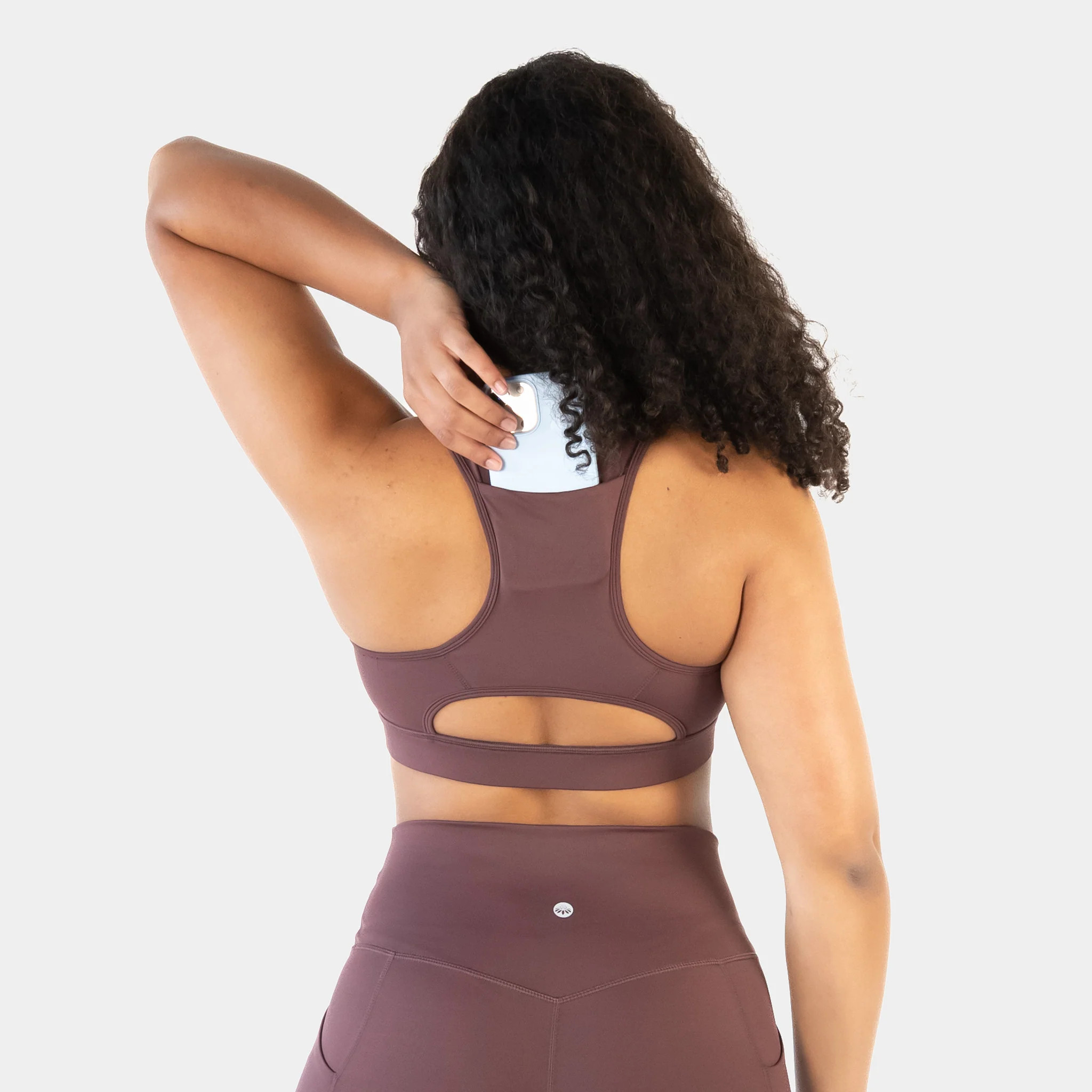 Pocket Sports Bra | Medium Impact Support | Sarah in Fossil | Senita Athletics