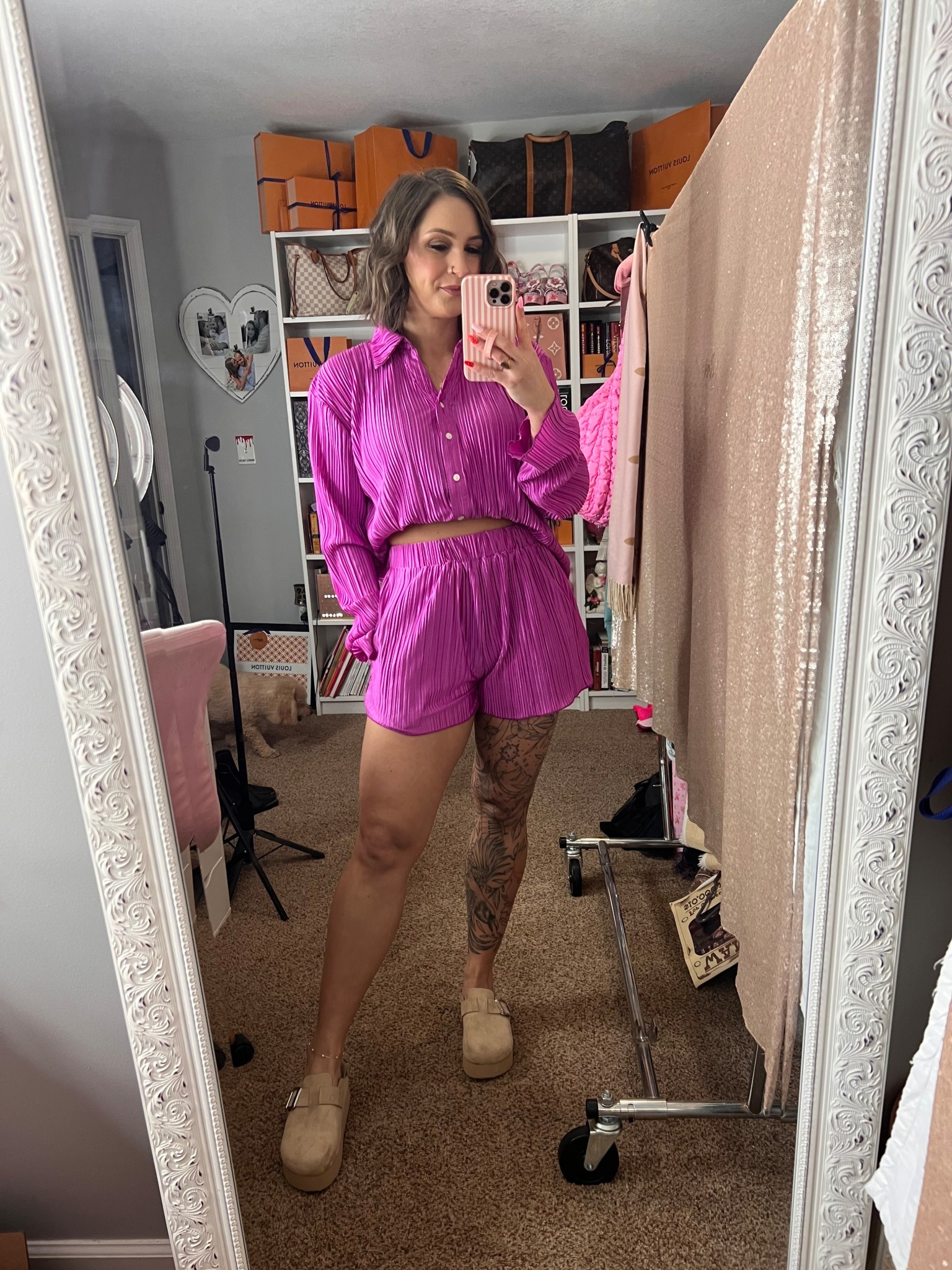 Christmas Eve outfit because it was 68 degrees here in TN today!! I love this set. It’s so comfy and has pockets. I’m wearing a medium

Pink set, pink outfit, Christmas outfit, Christmas Eve, Alicia Bice, does it come in pink 

#LTKFindsUnder50 #LTKHoliday #LTKootd