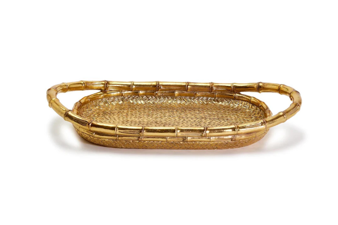 Gold Bamboo Serving Tray | Casamia