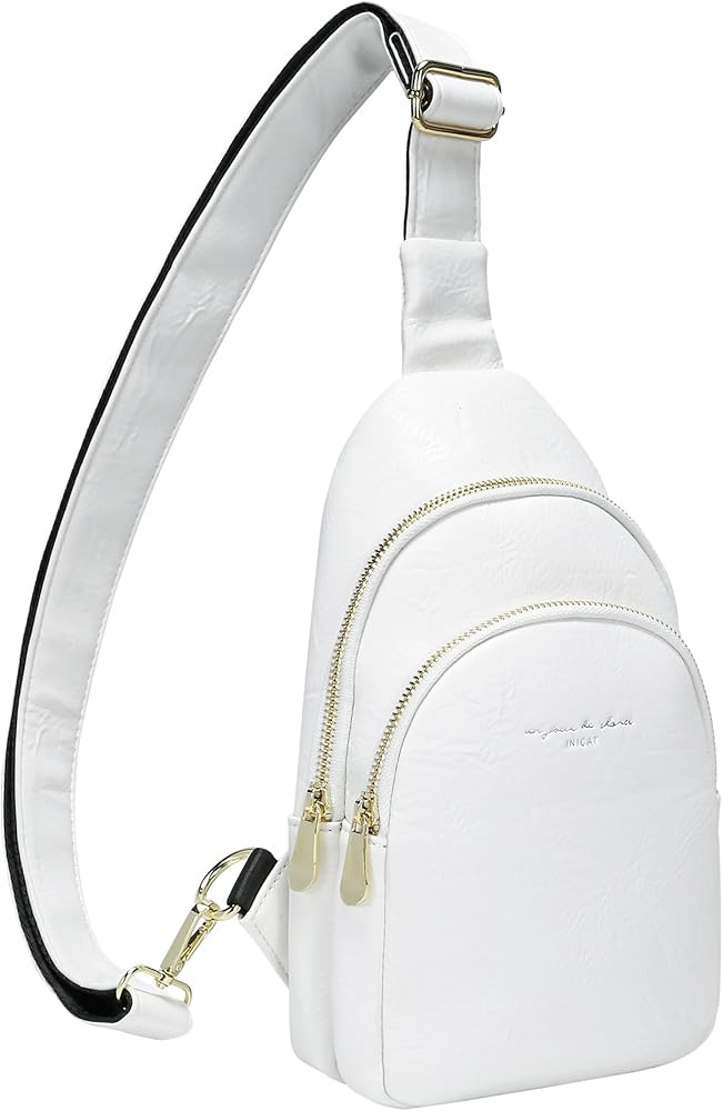 Haytijoe Small Crossbody Purse, Fanny Packs for Women Man Sling Bag Vegan Leather Crossbody Sling... | Amazon (US)