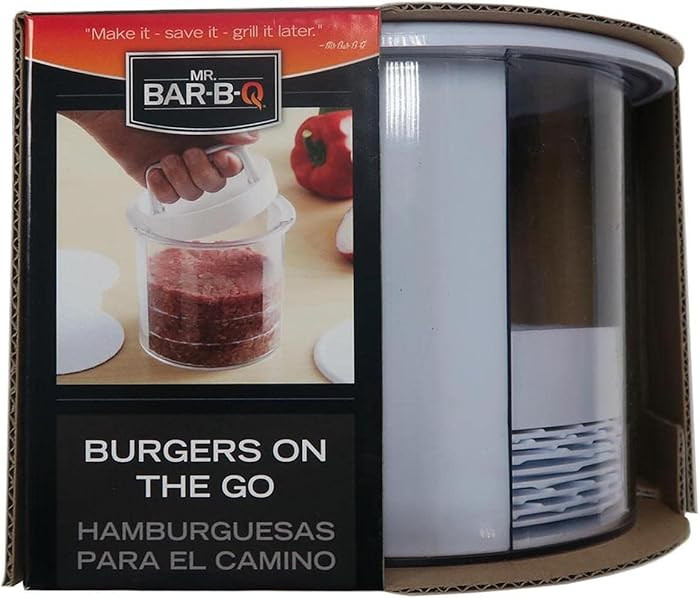 Mr. Bar-B-Q Hamburger Press Patty Maker - Non-Stick Burger Mold Shaper with Freezer Storage Conta... | Amazon (US)