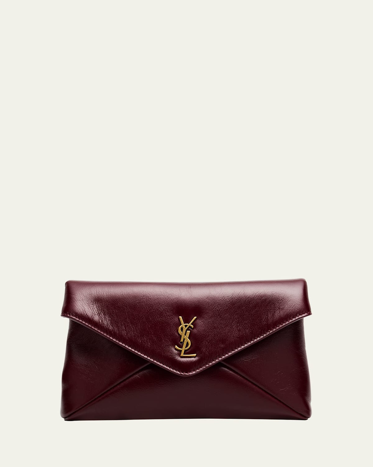 Small YSL Pouch Bag in Shiny Calfskin Leather | Bergdorf Goodman