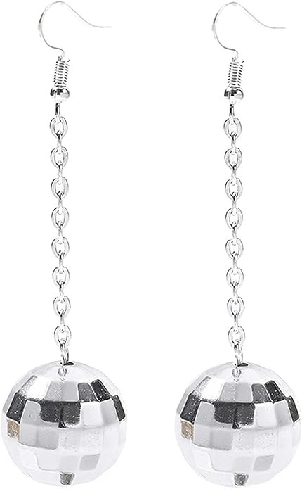 Rave Envy Disco Ball Earrings for Women - 70's Halloween Earrings Women's Costume Accessories - C... | Amazon (US)