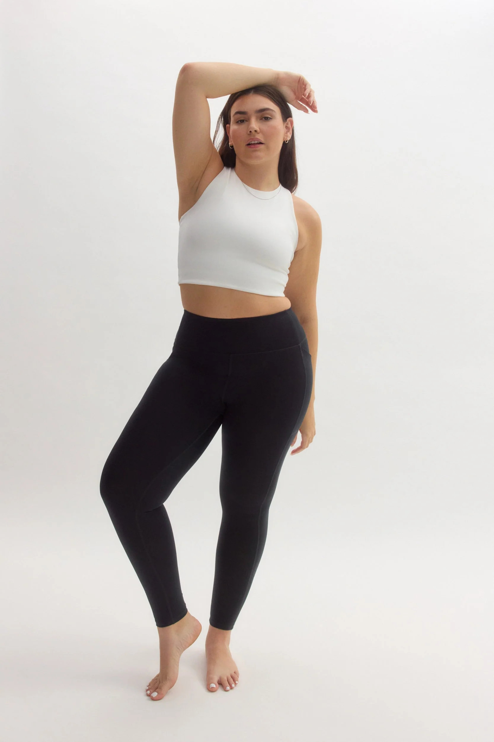 White Dylan Tank Bra | Girlfriend Collective