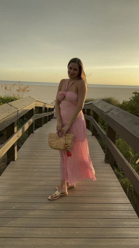 Beach vacation, girls trip, Marco island, Florida, vacation outfit, beach outfit, maxi dress, straw bag, petal and pup, Jack Rogers, sandals, pink maxi dress, pink dress 

#LTKSeasonal #LTKtravel #LTKunder100