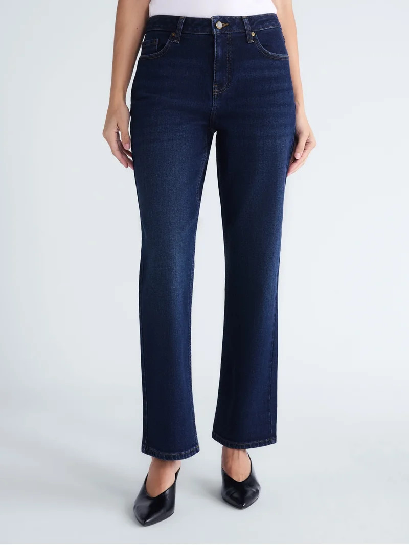 Scoop Women\u2019s and Women's Plus The Stanton Stovepipe Jeans, 30'' Inseam, Sizes 0-28W | Walmart (US)