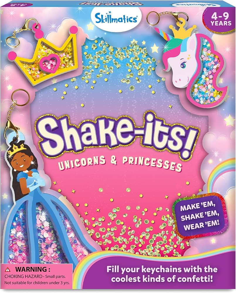 Skillmatics Art & Craft Activity - Shake-its, Unicorns & Princesses, DIY Glitter Craft Kit with K... | Amazon (US)