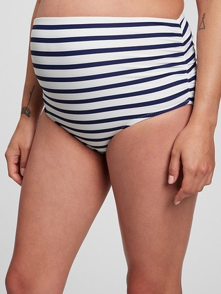 Maternity Recycled Gathered Swim Bottom | Gap (US)