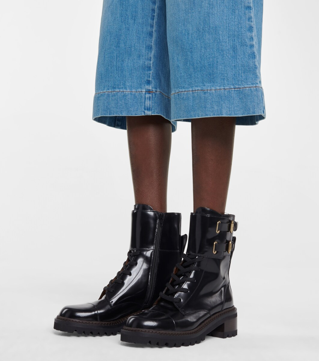 Mallory leather ankle boots | Mytheresa (UK)