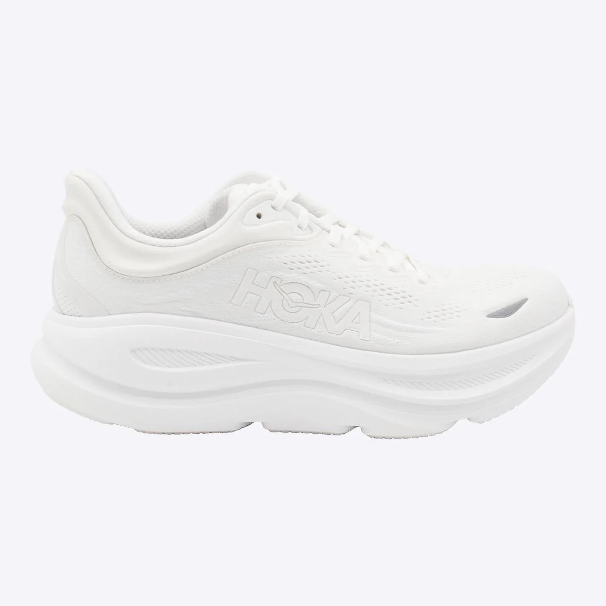 Hoka White Bondi 9 Sneakers | Baltini