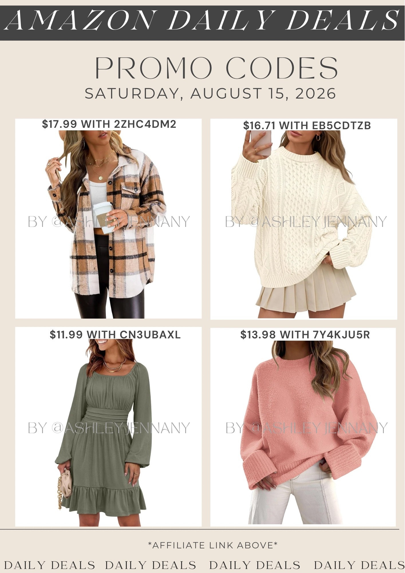 Amazon deals

#LTKSaleAlert #LTKMidsize #LTKSeasonal