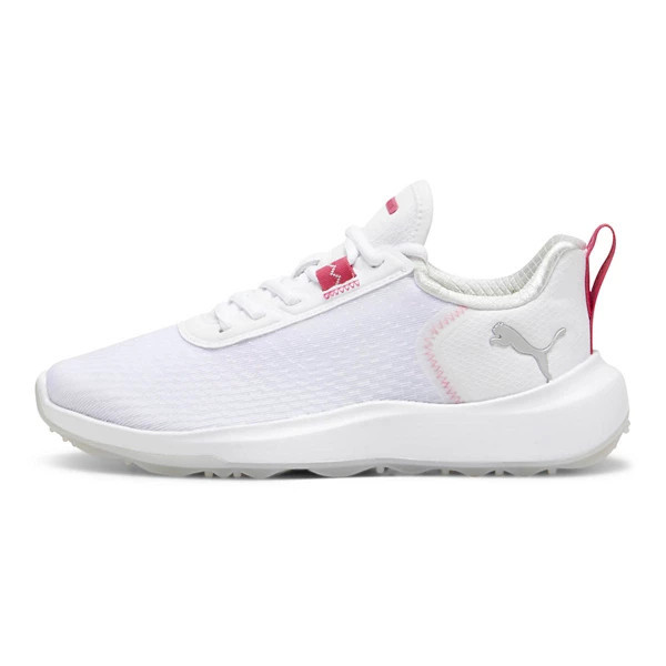 Women's Puma Fusion Crush Sport Spikeless Golf Shoes 9 Regular White/Garnet Rose | Scheels