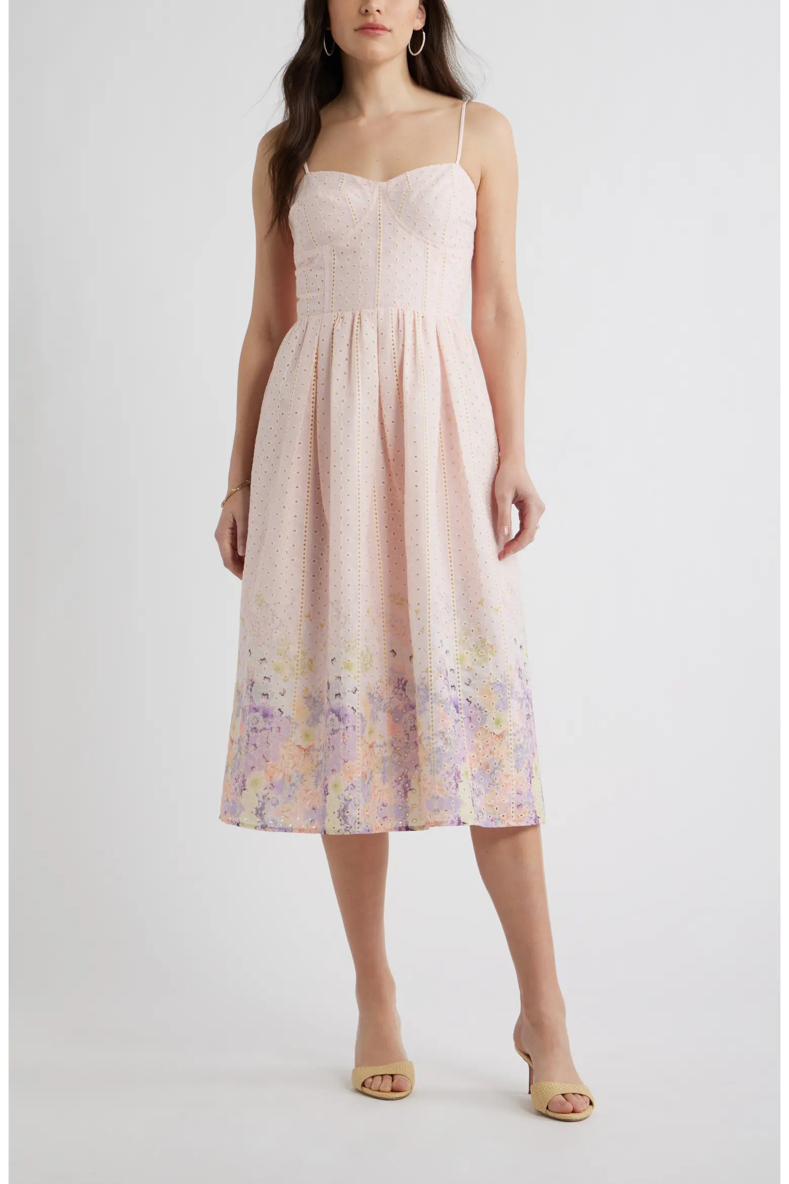Seamed Bodice Broderie Anglaise Dress (Women) | Nordstrom | Nordstrom
