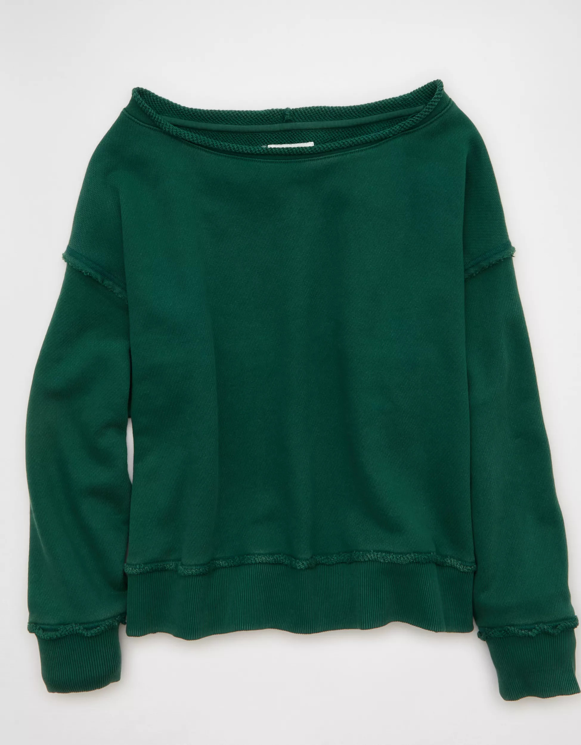 AE On a Roll Off-the-Shoulder Sweatshirt | American Eagle Outfitters (US & CA)