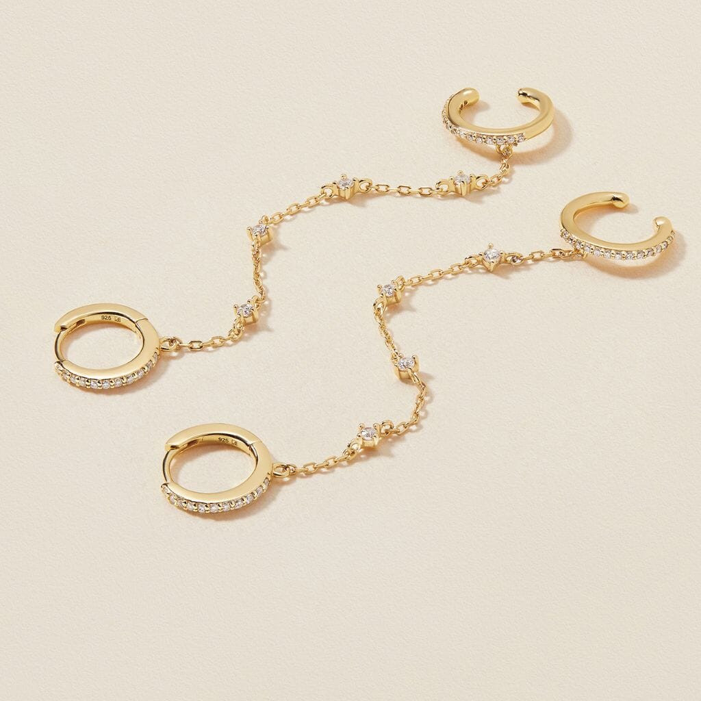 Olsen chained cuff earrings | Adornmonde