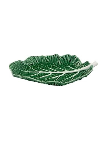 Bordallo Pinheiro Cabbage Leaf 7" Green Platter, Set of 2 | Amazon (US)