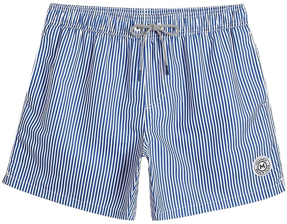 maamgic Mens Swim Trunks 5" with Mesh Lining Quick Dry Bathing Suits for Men Swim Shorts Swimwear | Amazon (US)