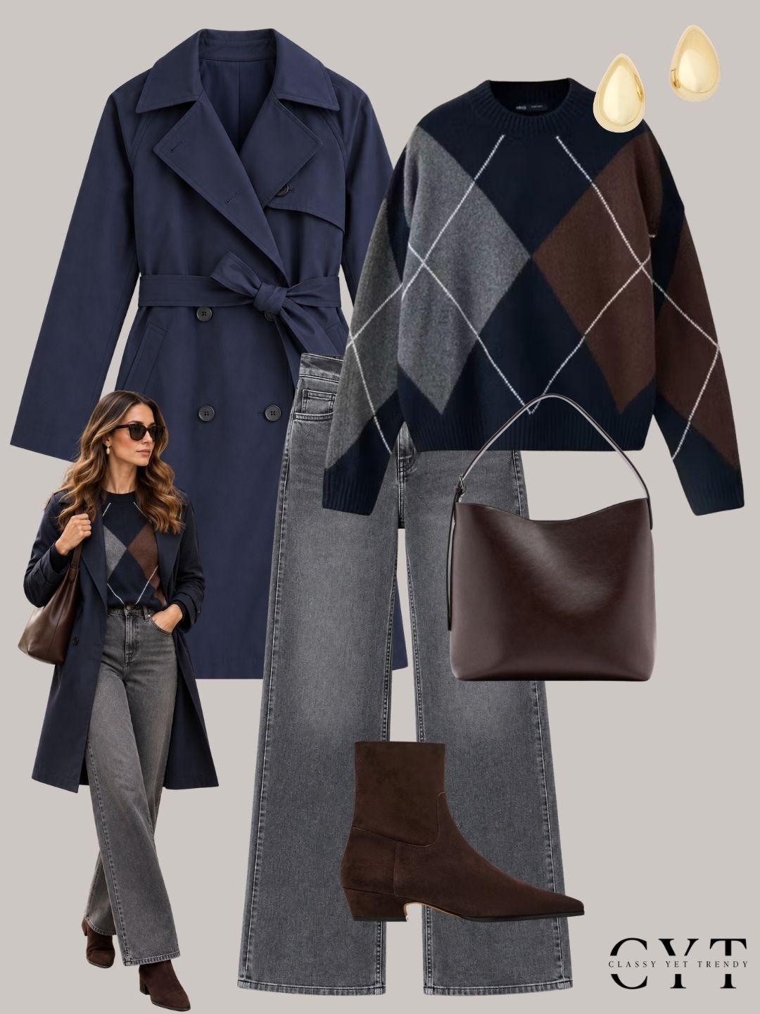 6 outfits with a navy trench coat ✔ Outfit ideas styled different 
ways with a sweater, boots, tee, loafer mules, low profile sneakers, striped sweater, suede sneakers, short sleeve sweater, loafers, cardigan and ballet flats.
.
#trenchcoat #neutrals #neutralstyle #outfitinspo #whattowear  

 