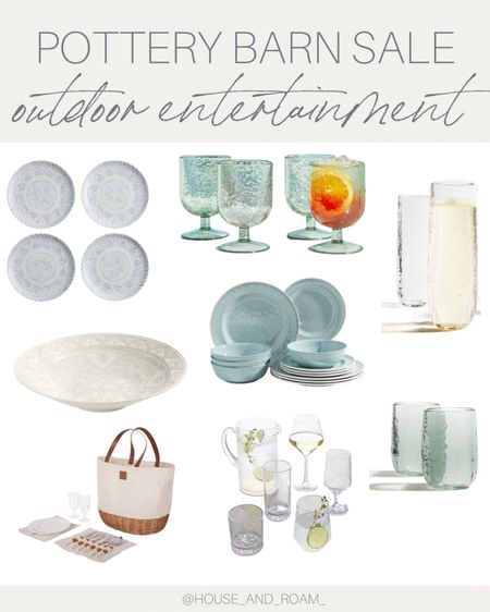 Sharing  summer outdoor entertainment essentials that are currently on sale at pottery barn!! Perfect for summer entertaining 

#LTKFind #LTKhome #LTKsalealert