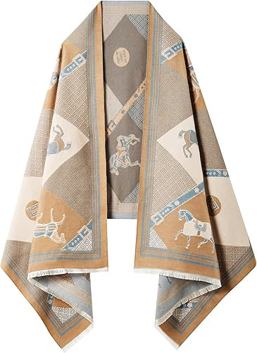 Women's Reversible Pashmina Shawl Wrap for Women Big Scarf Holiday Gifts | Amazon (US)
