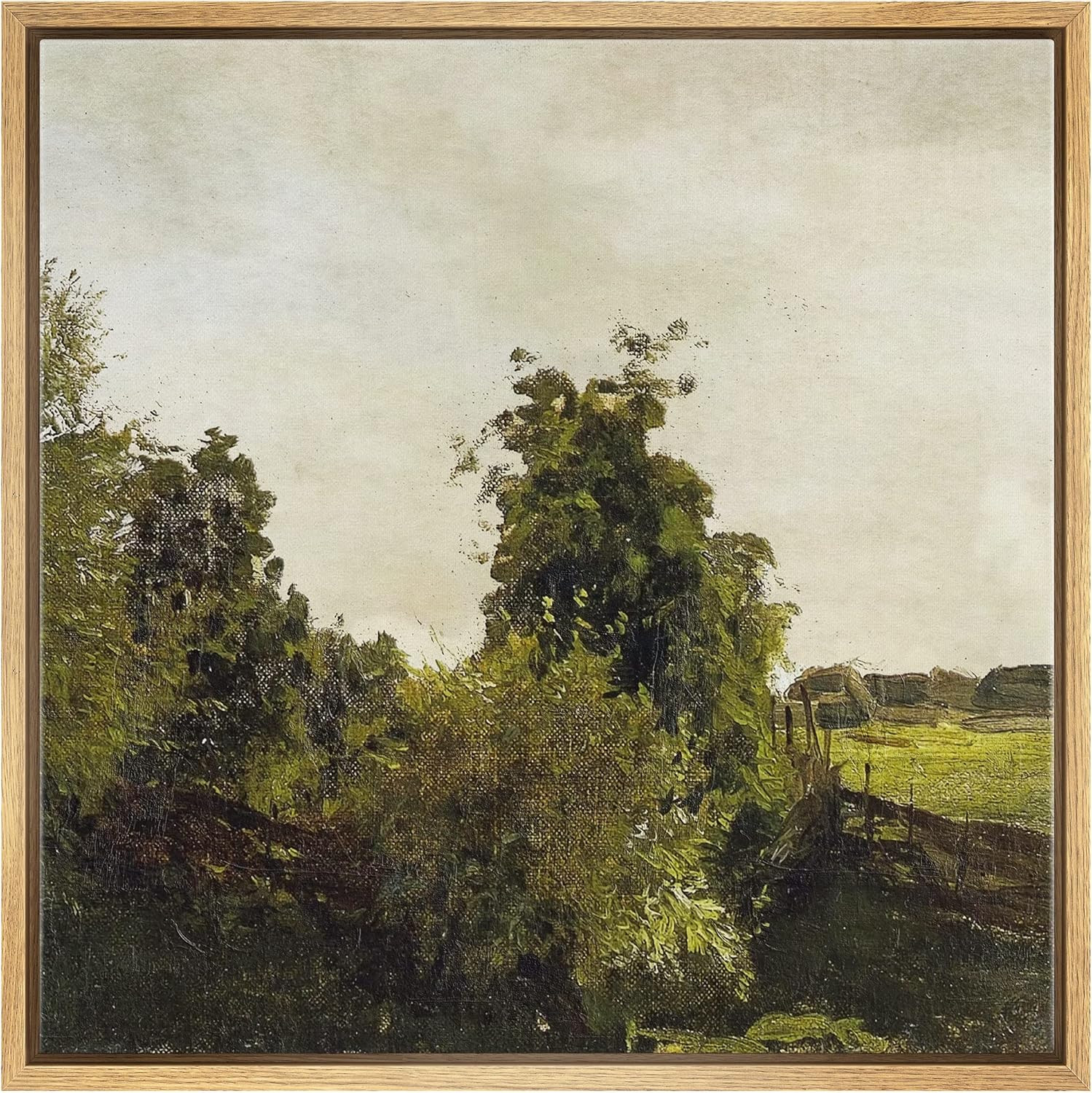 Amazon.com: SIGNWIN Framed Canvas Print Wall Art Abstract Countryside Mountain Horizon View Natur... | Amazon (US)