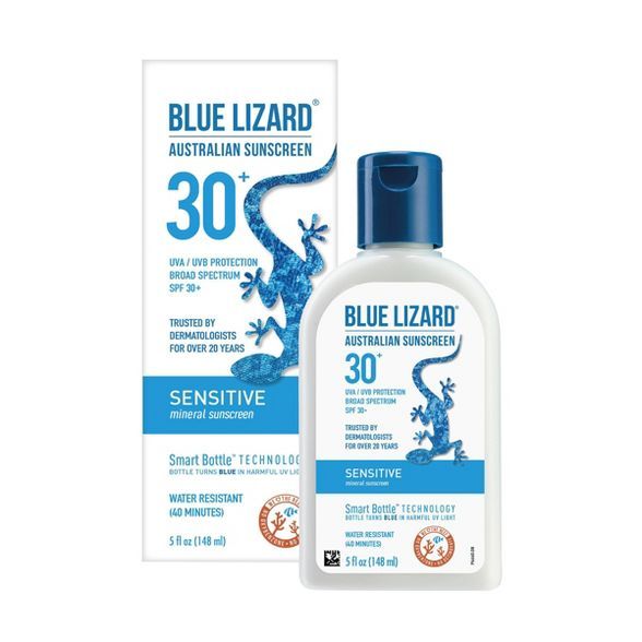 Blue Lizard Sensitive Sunscreen  Lotion - SPF 30 | Target