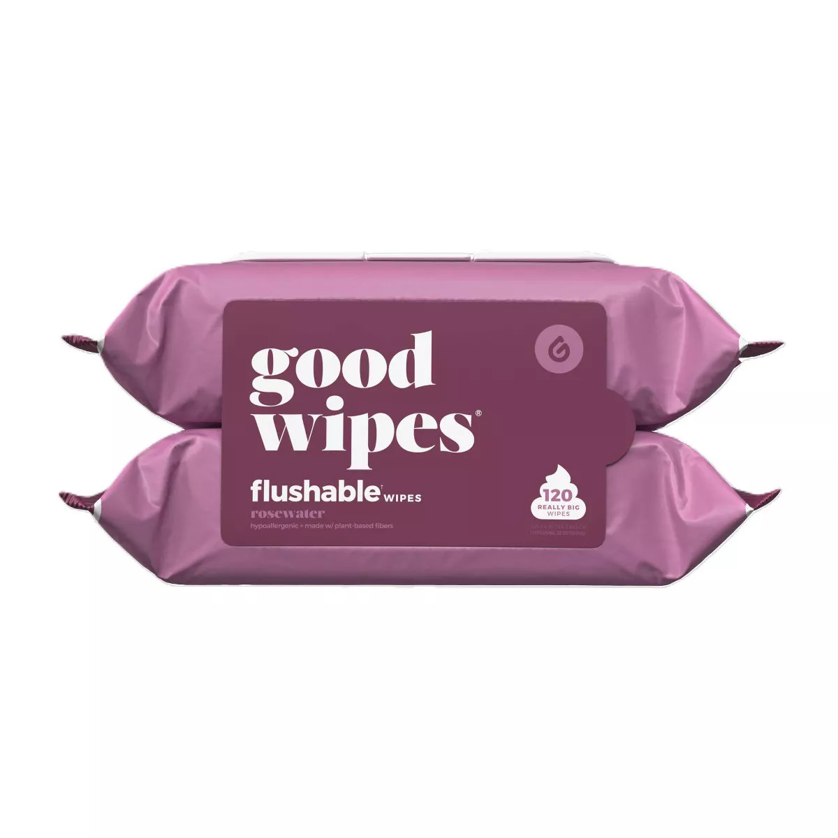 Goodwipes Rosewater Flushable Wipes - 2pk/60ct | Target